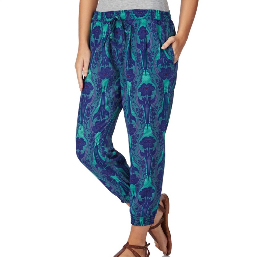 O’Neill Anna Sui Print Beach Capris Turquoise M